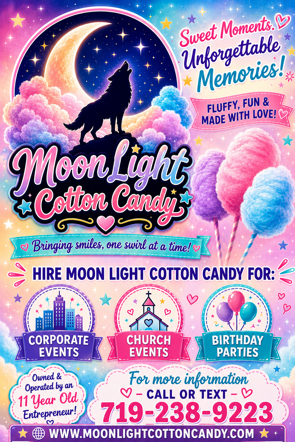 Moon Light Cotton Candy poster